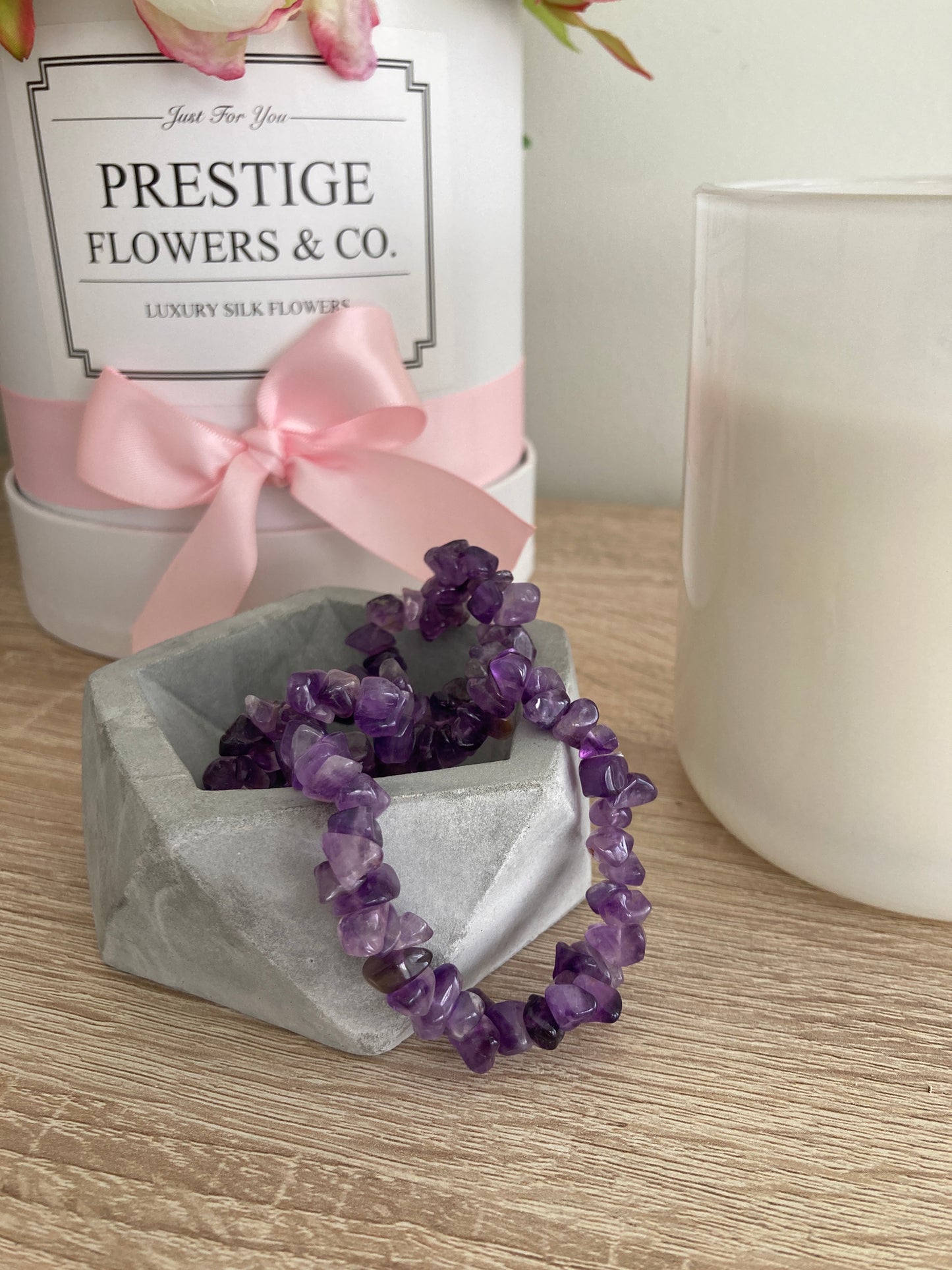 Amethyst Chip Bracelet