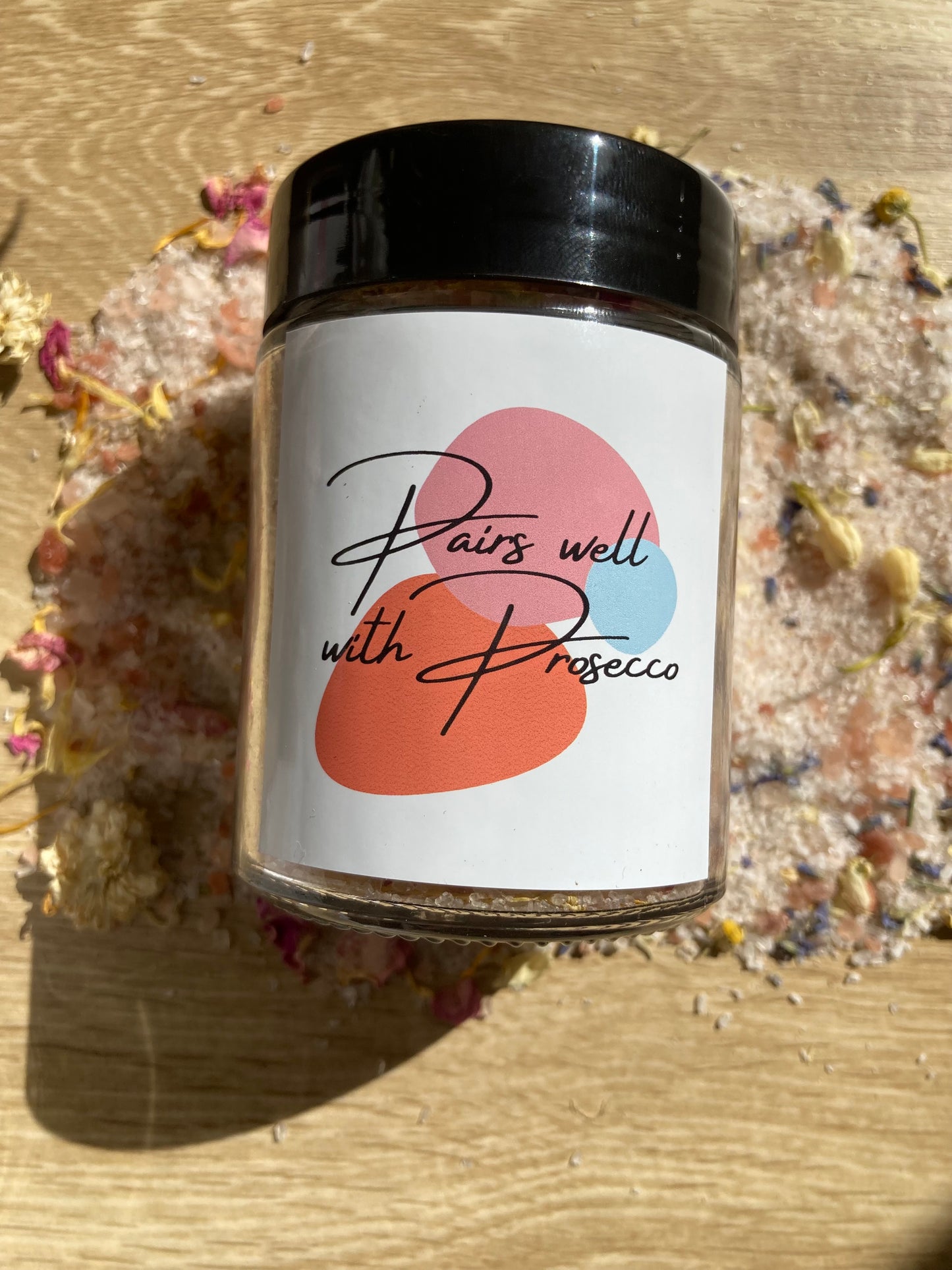 Pairs well with Prosecco Bath Salts - The Sassy & Salty Collection