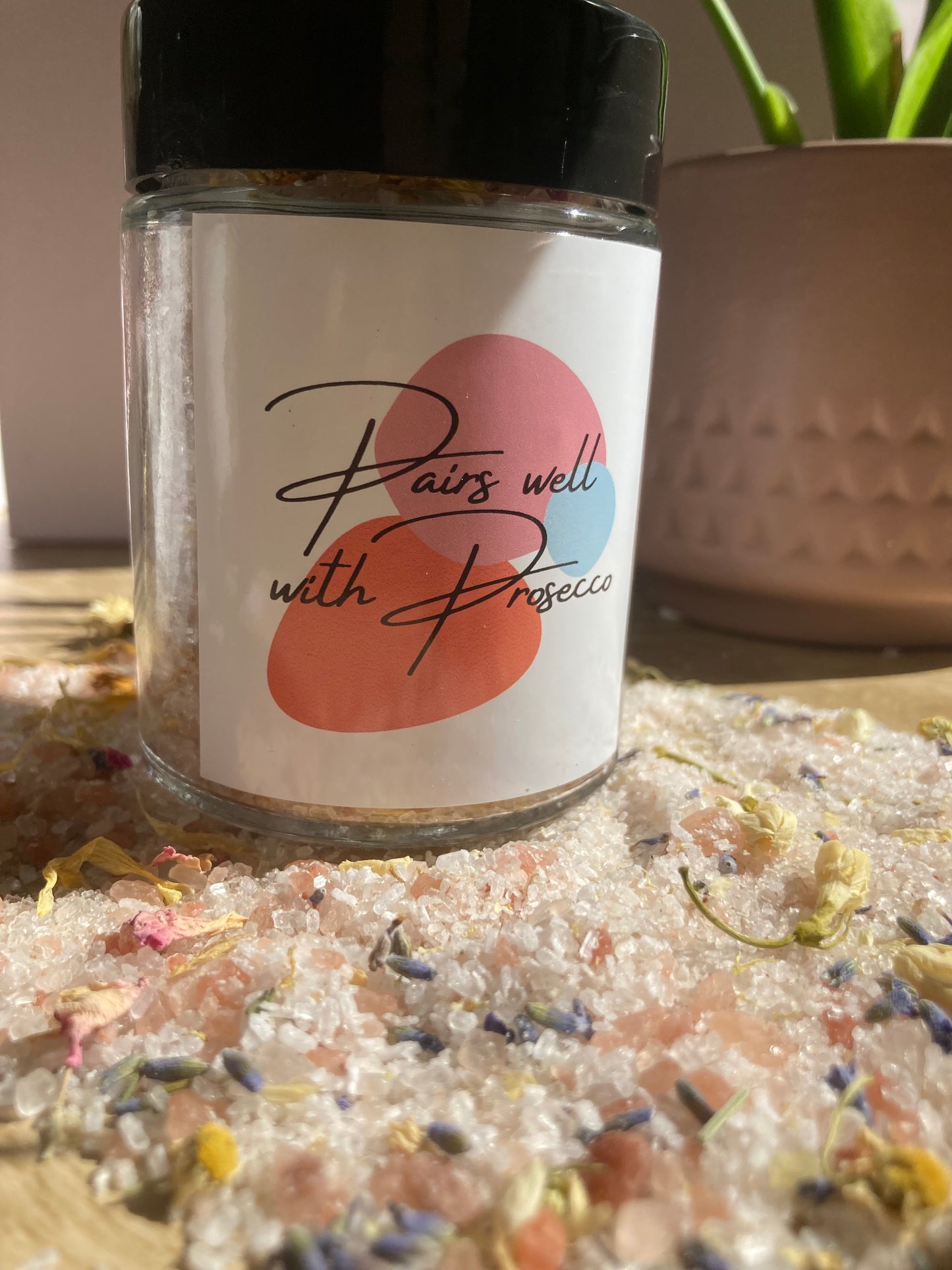 Pairs well with Prosecco Bath Salts - The Sassy & Salty Collection